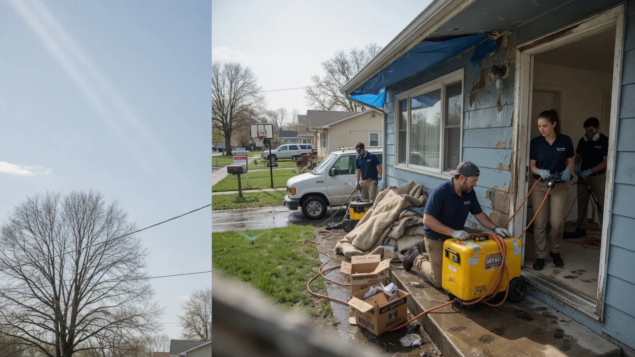 Basement Flood Cleanup in La Moille, IL near me